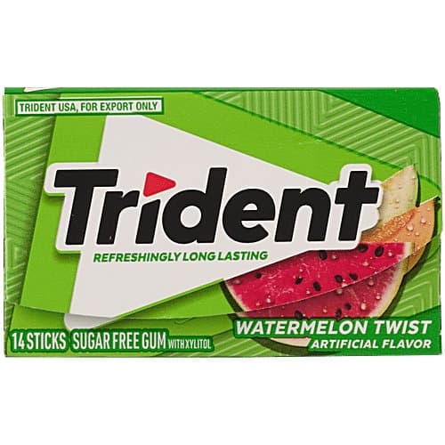 Trident Watermelon Twist Gum - Snacks & Namkeen