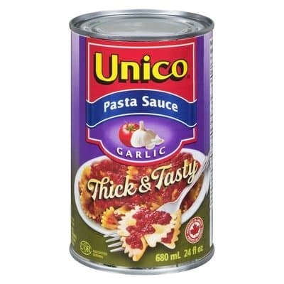 Unico Pasta Sauce Garlic 680ml - Condiments