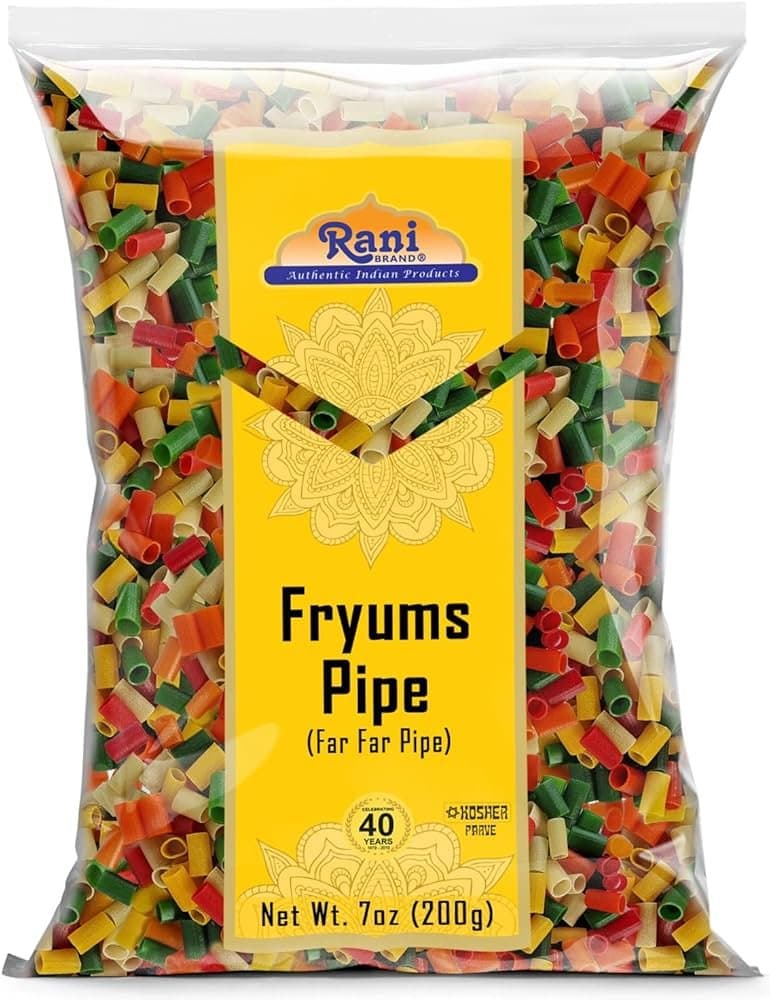 VRAJ HASU Fryums Pipe Yellow 200g - Snacks
