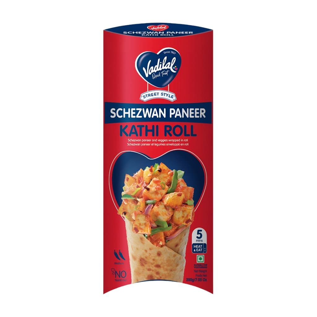 Vadilal Frozen Kathi Schezwan Paneer 200g - Frozen
