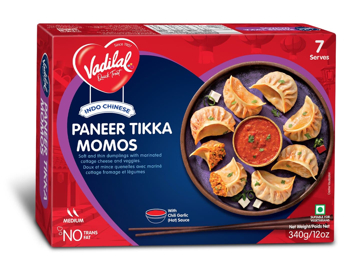 Vadilal Frozen Kitchen Paneer Tikka 200g - Frozen