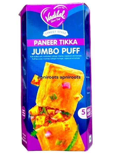 Vadilal Frozen Puff Paneer Tikka 125g - Frozen