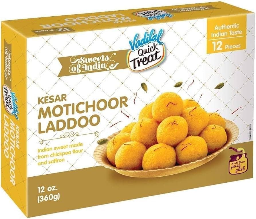 Vadilal Kesar Motichoor Ladoo - Snacks
