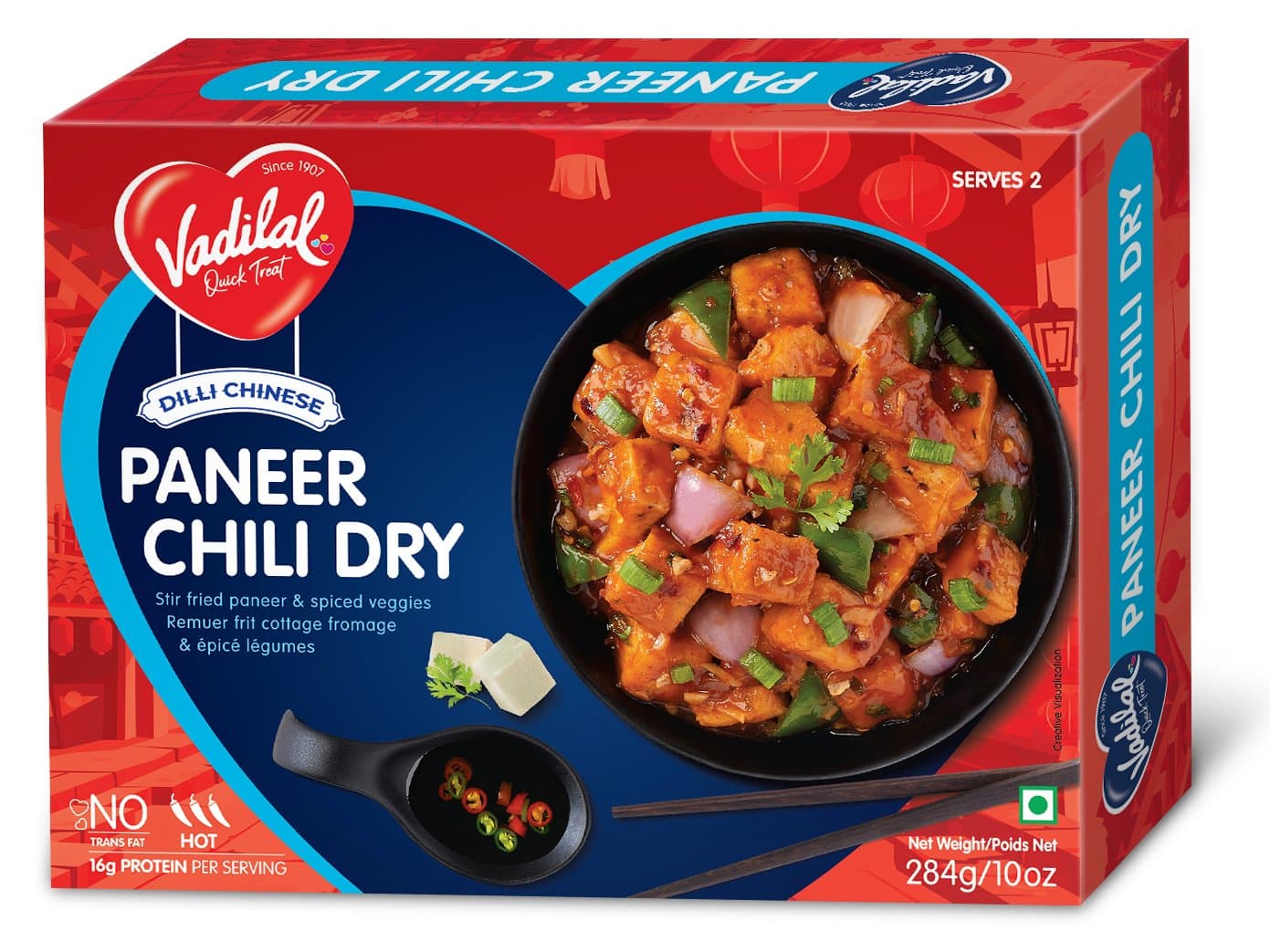 Vadilal Paneer Chili Dry - Frozen