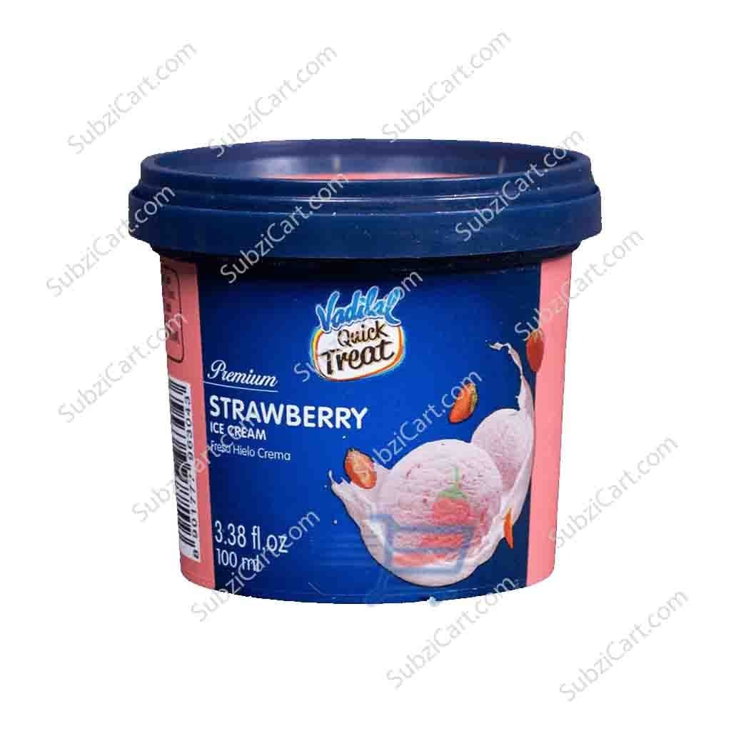 Vadilal Strawberry Ice Cream 100ml - Frozen