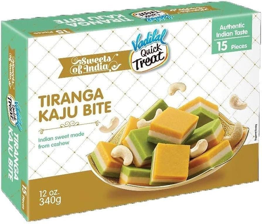 Vadilal Tiranga Kaju Bite - Frozen