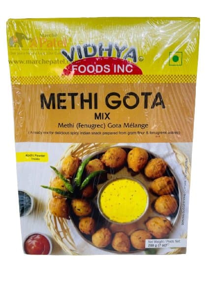 Vidhya Instant Methi Gota 200g - Ready-to-Cook