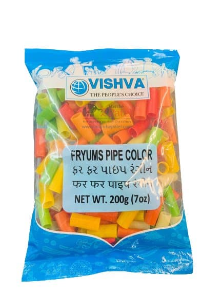 Vishva Fryums Pipe Color 200g - Snacks