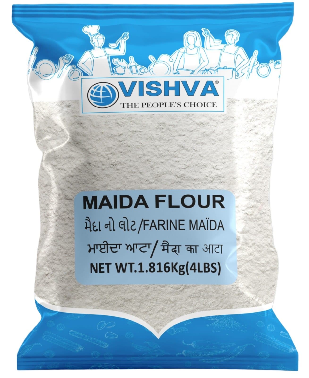 Vishva Maida Flour 4lb - Flour & Grains