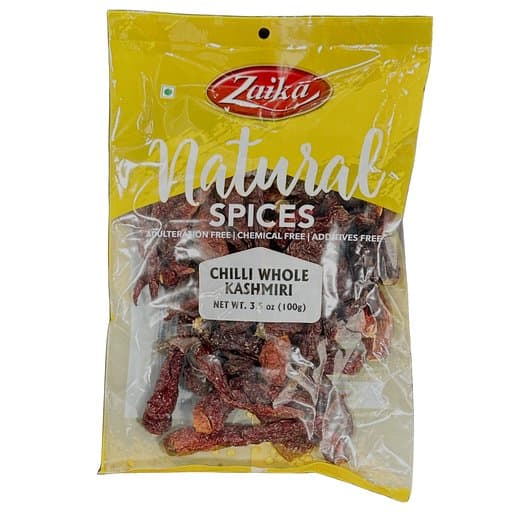 ZAIKA Chilli Whole Kashmiri 100g - Spices and Herbs