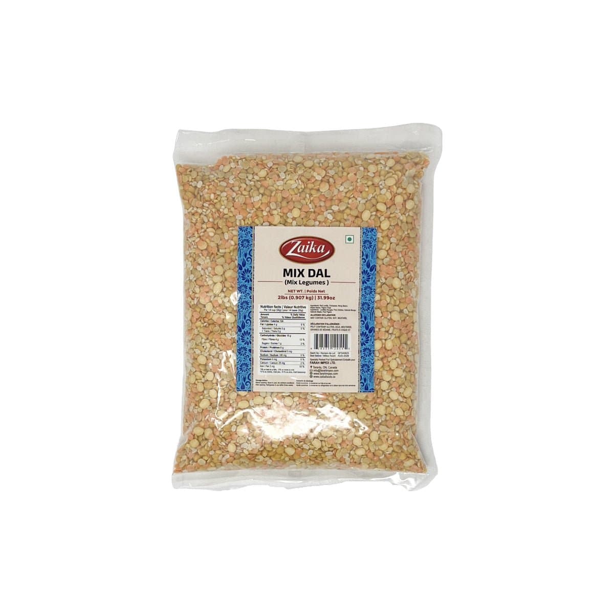 Zaika Mix Dal 2lb - Flour & Grains
