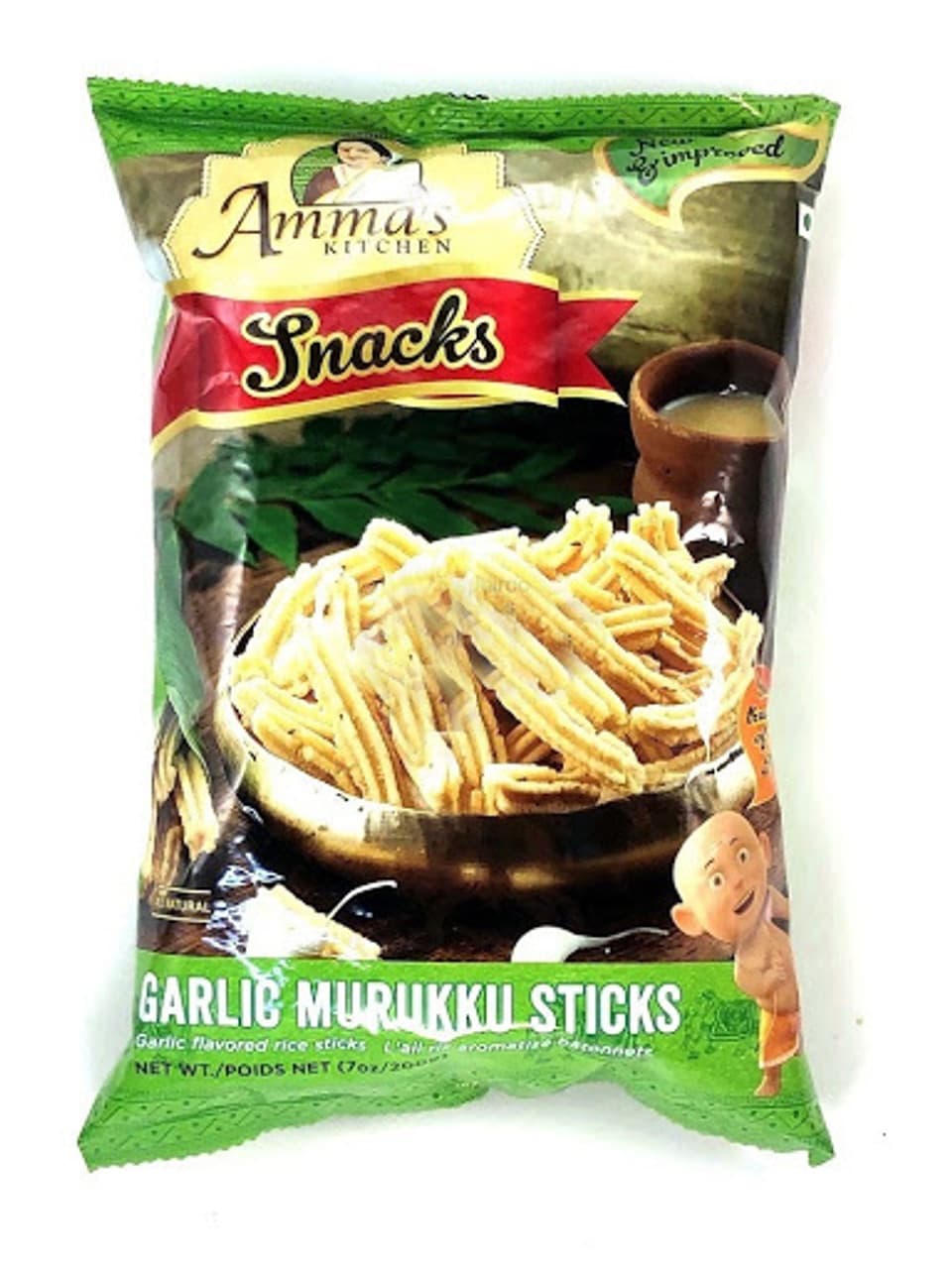 Amma's Kitchen Garlic Murukku Sticks 200g - Snacks