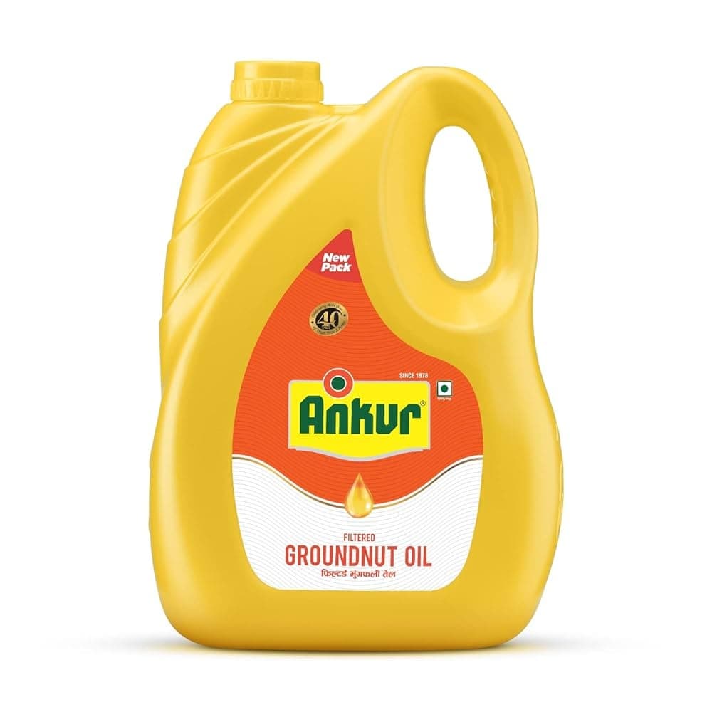 Ankur Groundnut Oil 5L - Cooking Essentials