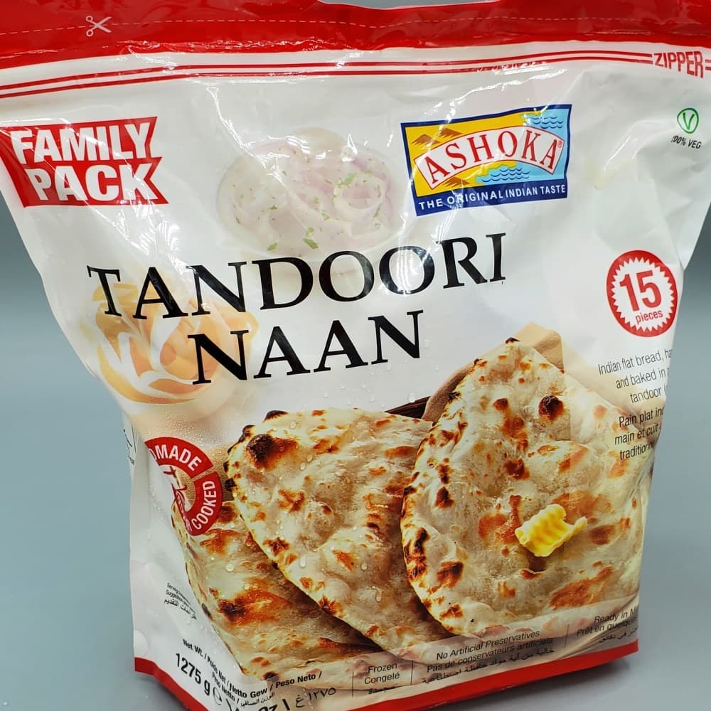 Ashoka Tandoori Naan Family Pack 15pcs - Frozen