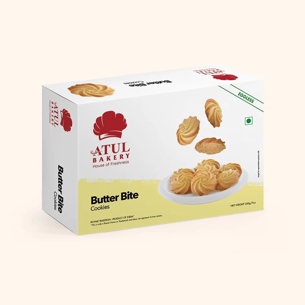Atul Bakery Butter Bite Cookies - Snacks