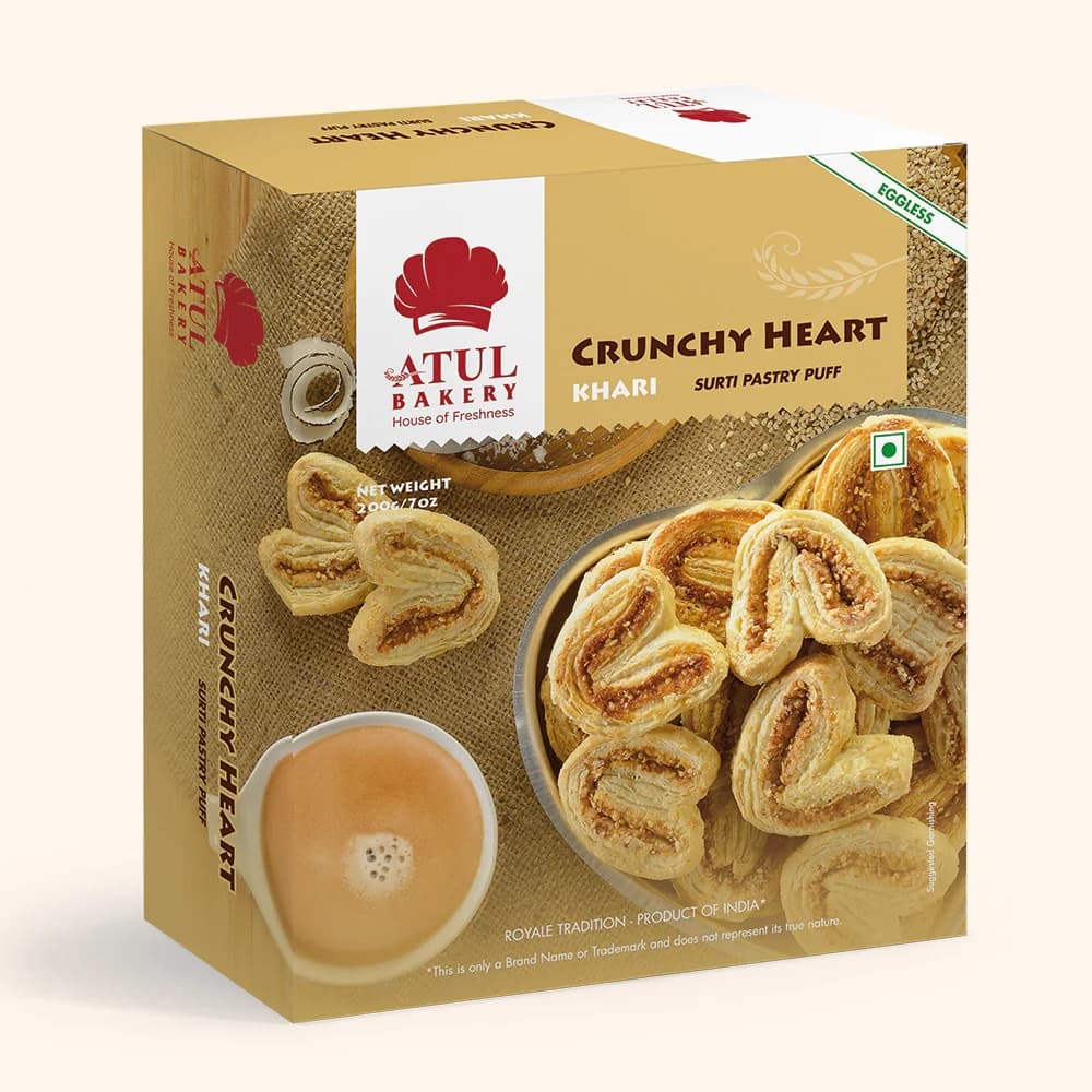 Atul Bakery Crunchy Heart 200g - Snacks