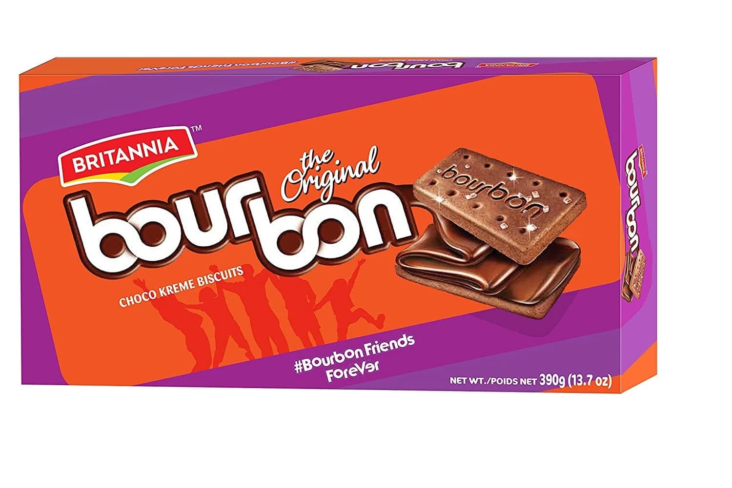 Britannia Bourbon Biscuits 390g - Snacks