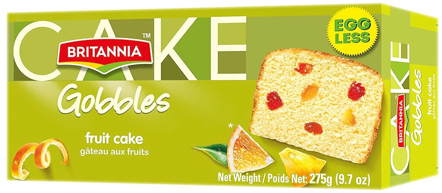 Britannia Fruit Cake Eggless 275g - Snacks