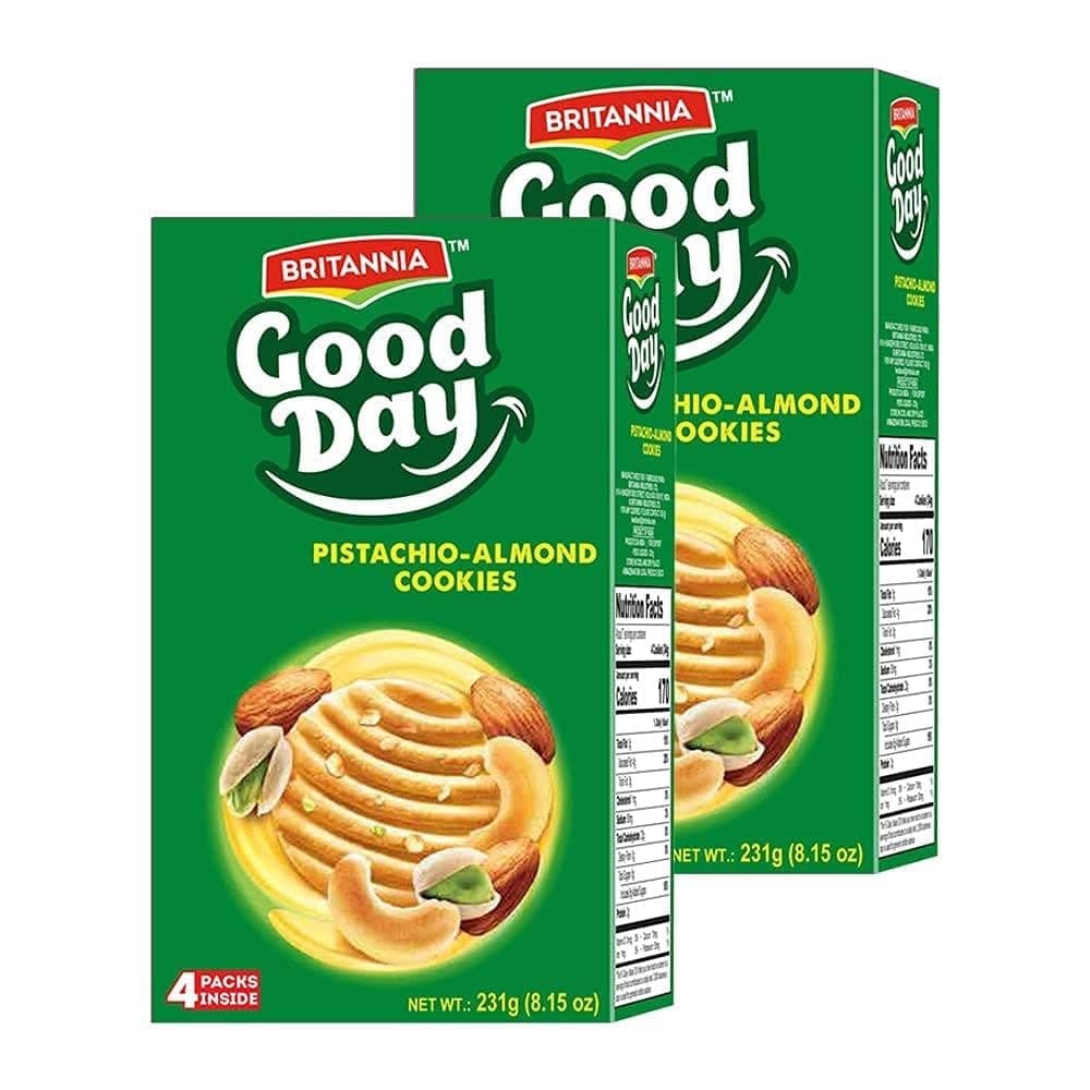 Britannia Good Day Pista Almond Cookies 231g - Snacks