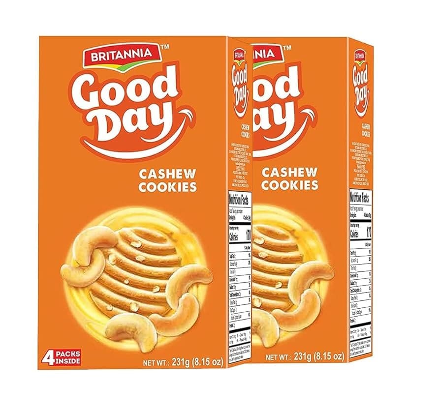 Britannia Good Day Cashew Biscuits 231g - Snacks