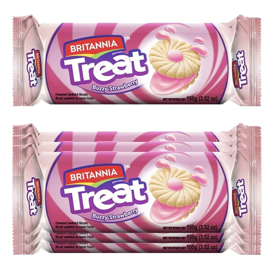 Britannia Treat Strawberry 100g - Snacks