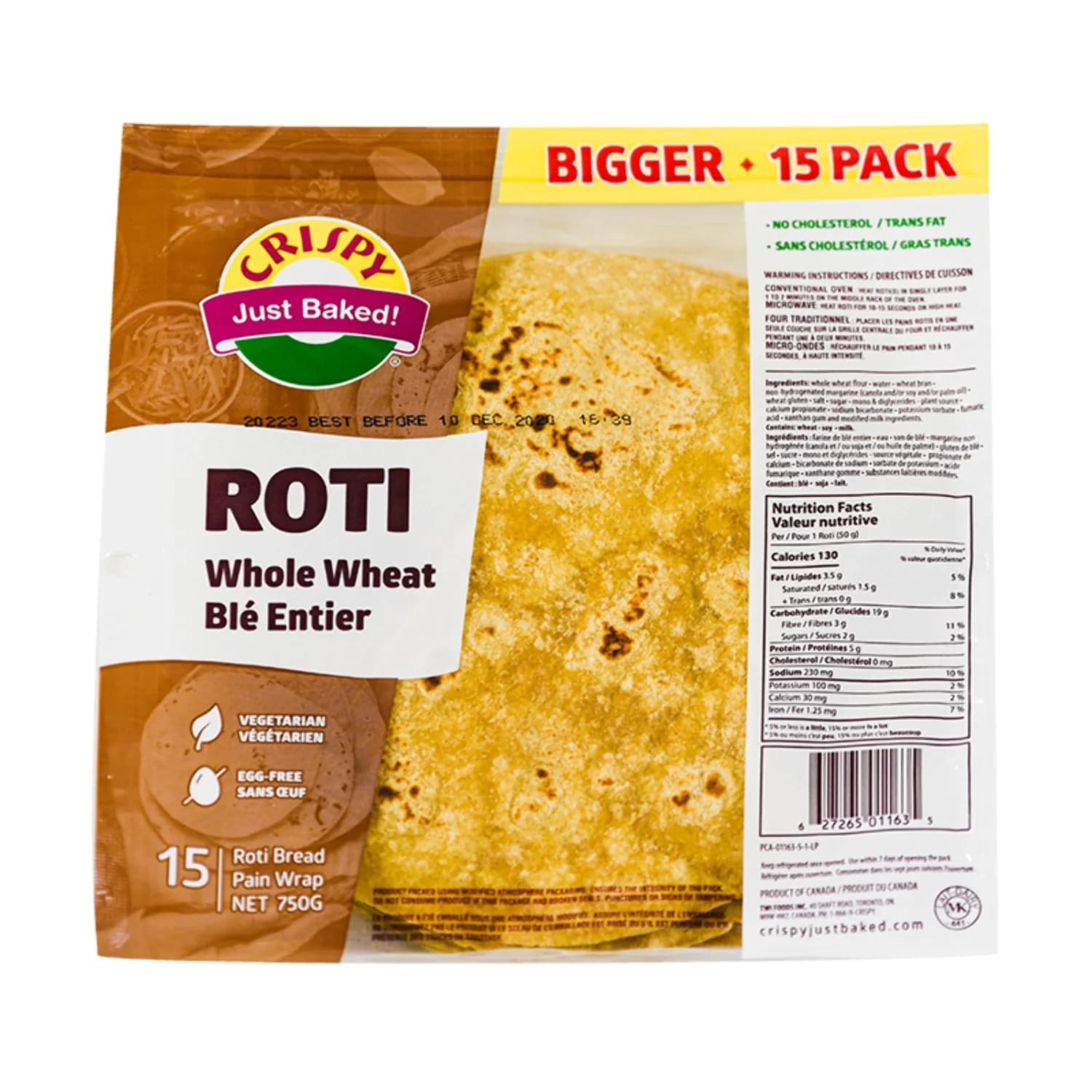 Crispy Rumali Roti 600g - Bakery & Bread