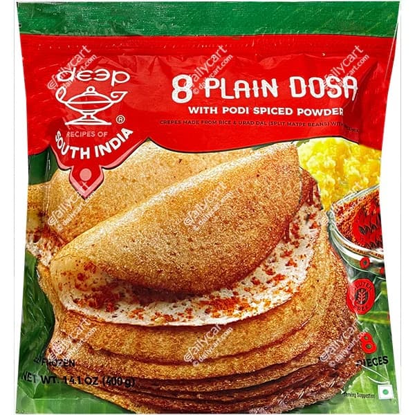 Deep 8 Plain Dosa 400g - Frozen