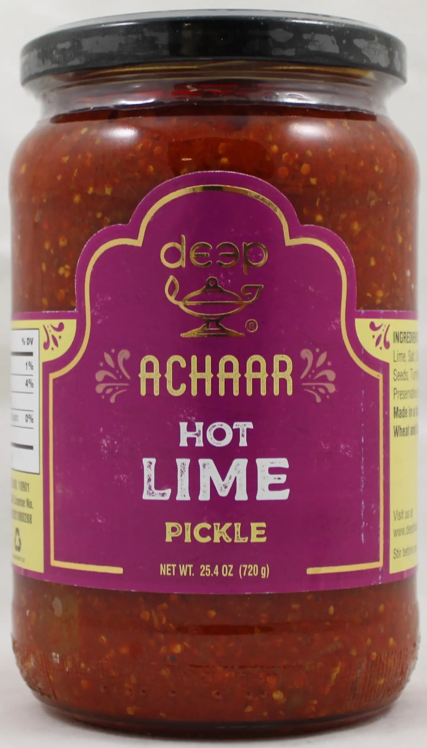 Deep Hot Lime Pickle 720g - Condiments