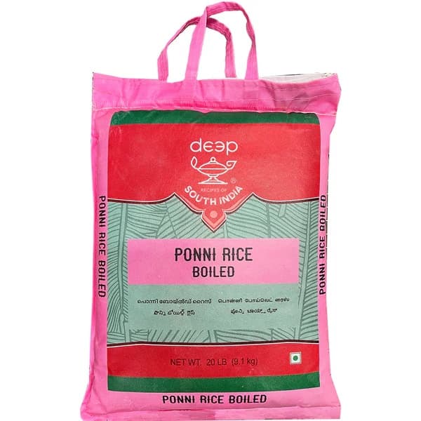 Deep Ponni Boiled Rice 20lb - Flour & Grains