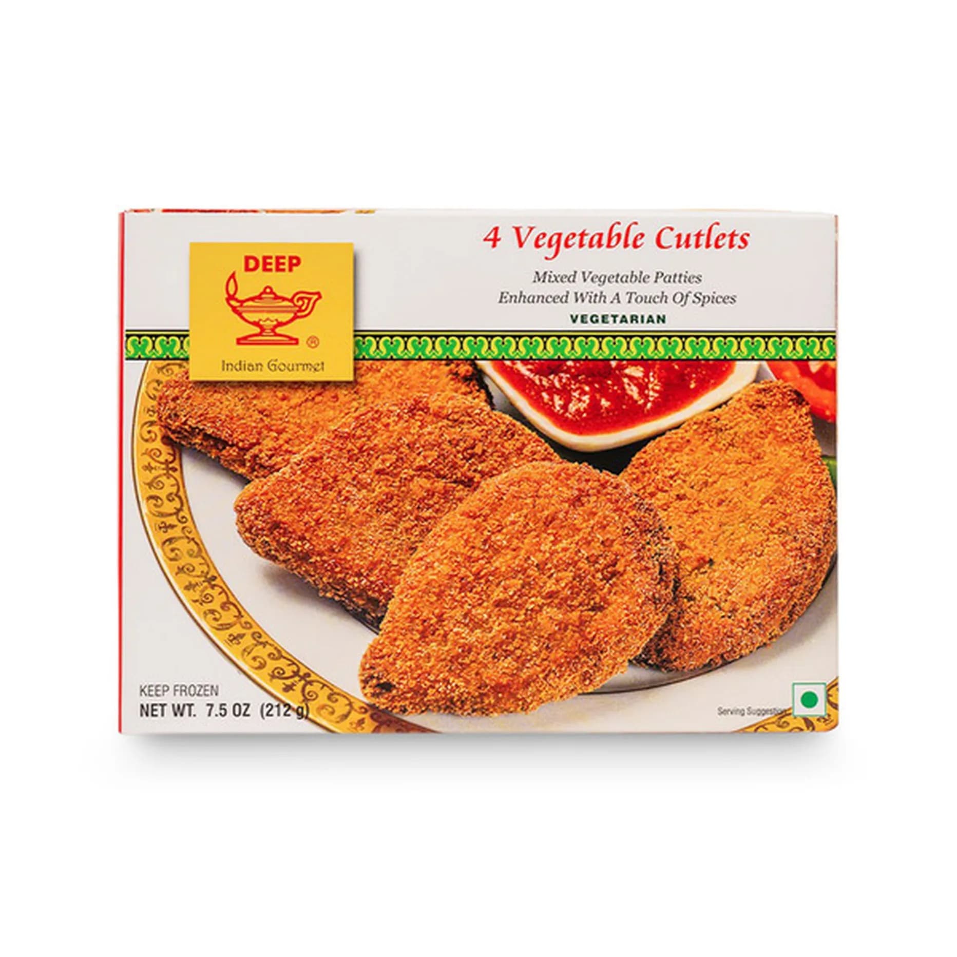 Deep Vegetable Cutlets 212g - Frozen
