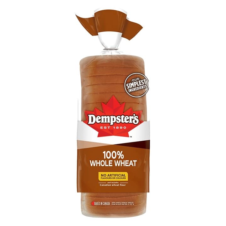 Dempster's Whole Wheat Bread 675g - Bakery & Bread