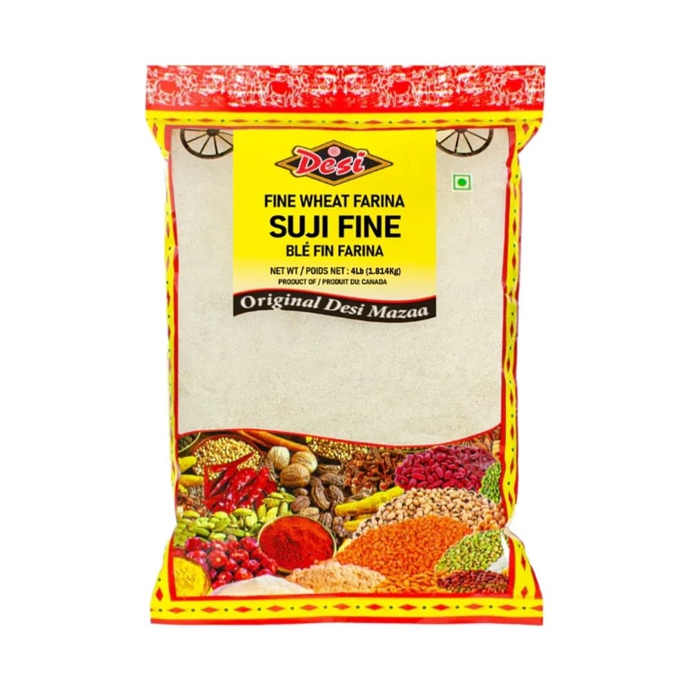 Desi Suji Coarse 4lb - Flour & Grains
