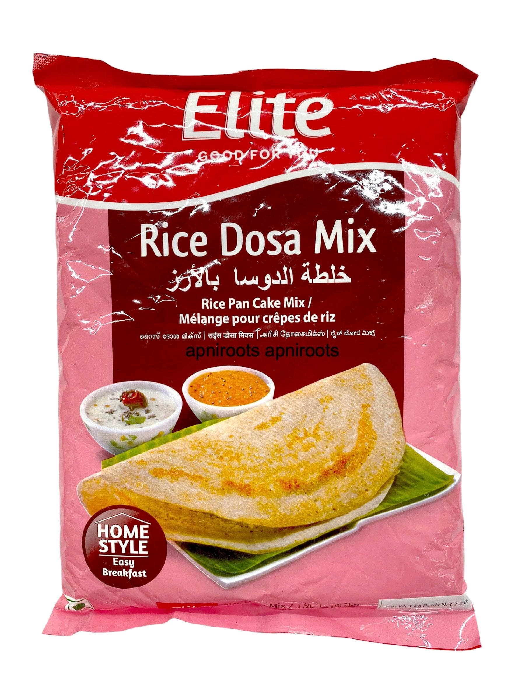 Elite Rice Dosa Mix 1kg - Ready-to-Cook