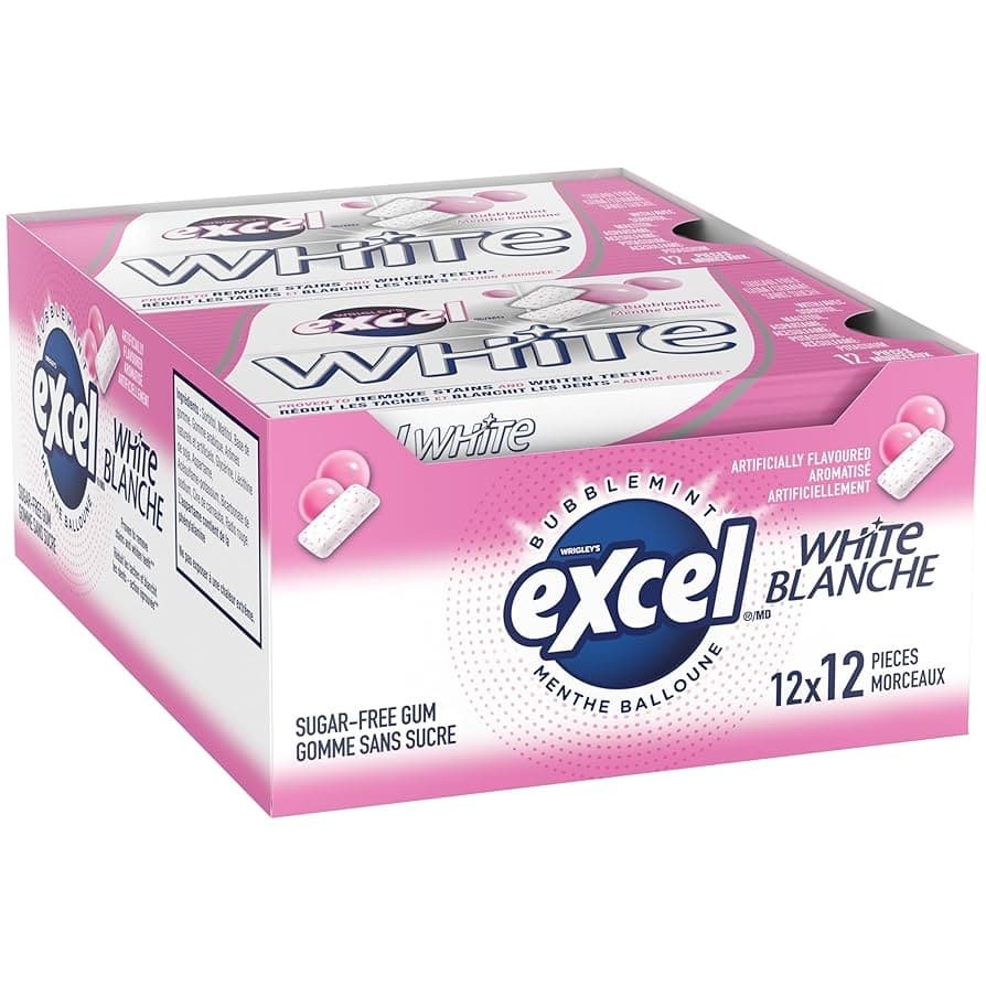 Excel Bubblemint Sugar-Free Gum 12pcs - Cooking Essentials