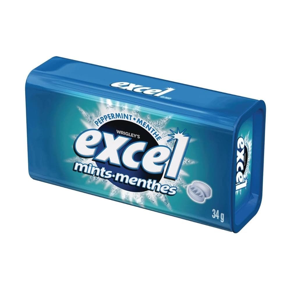 Excel Sugar-Free Peppermint Gum 12pcs - Snacks