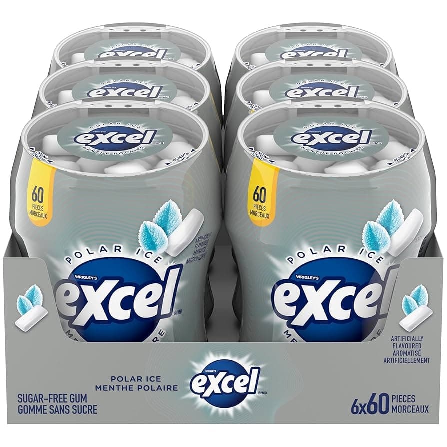 Excel Polar Ice Sugar-Free Gum 12pcs - Cooking Essentials