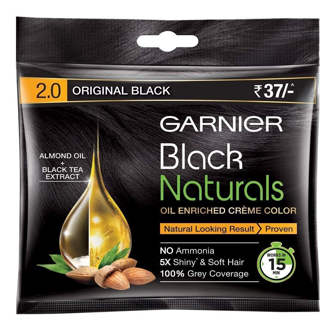 Garnier Black Naturals Hair Color 40g - Health & Care