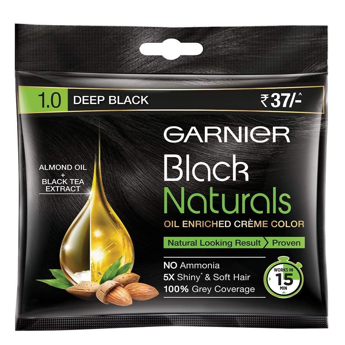 Garnier Deep Black 1.0 Hair Color - Health & Care
