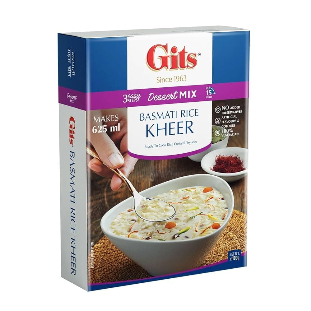 GITS Basmati Rice Kheer Mix 100g - Snacks