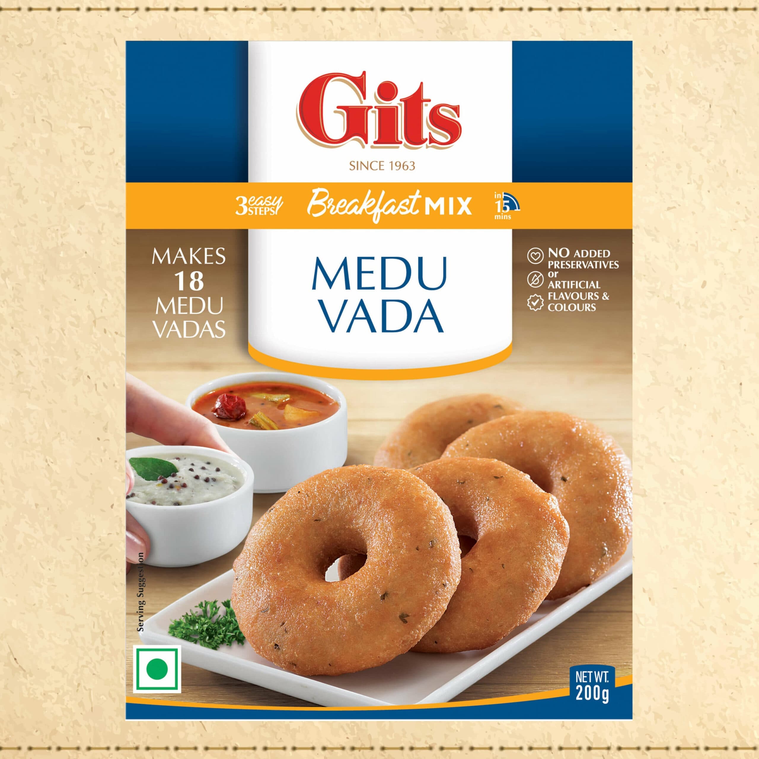 GITS Medu Vada Mix 200g - Ready-to-Cook