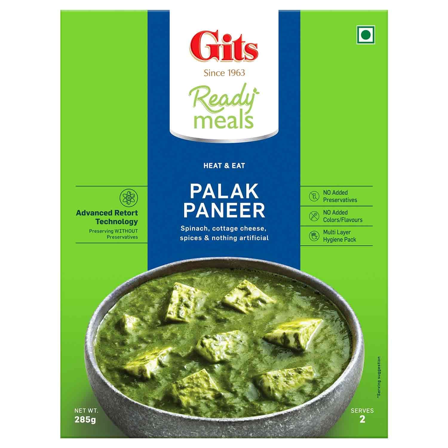 GITS Palak Paneer 285g - Ready-to-Cook
