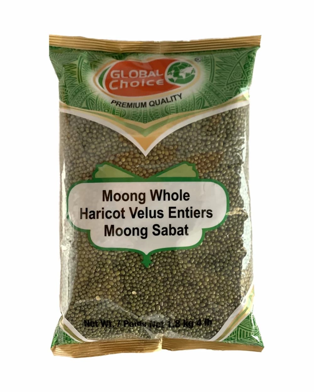 Global Choice Moong Whole 4lb - Pulses