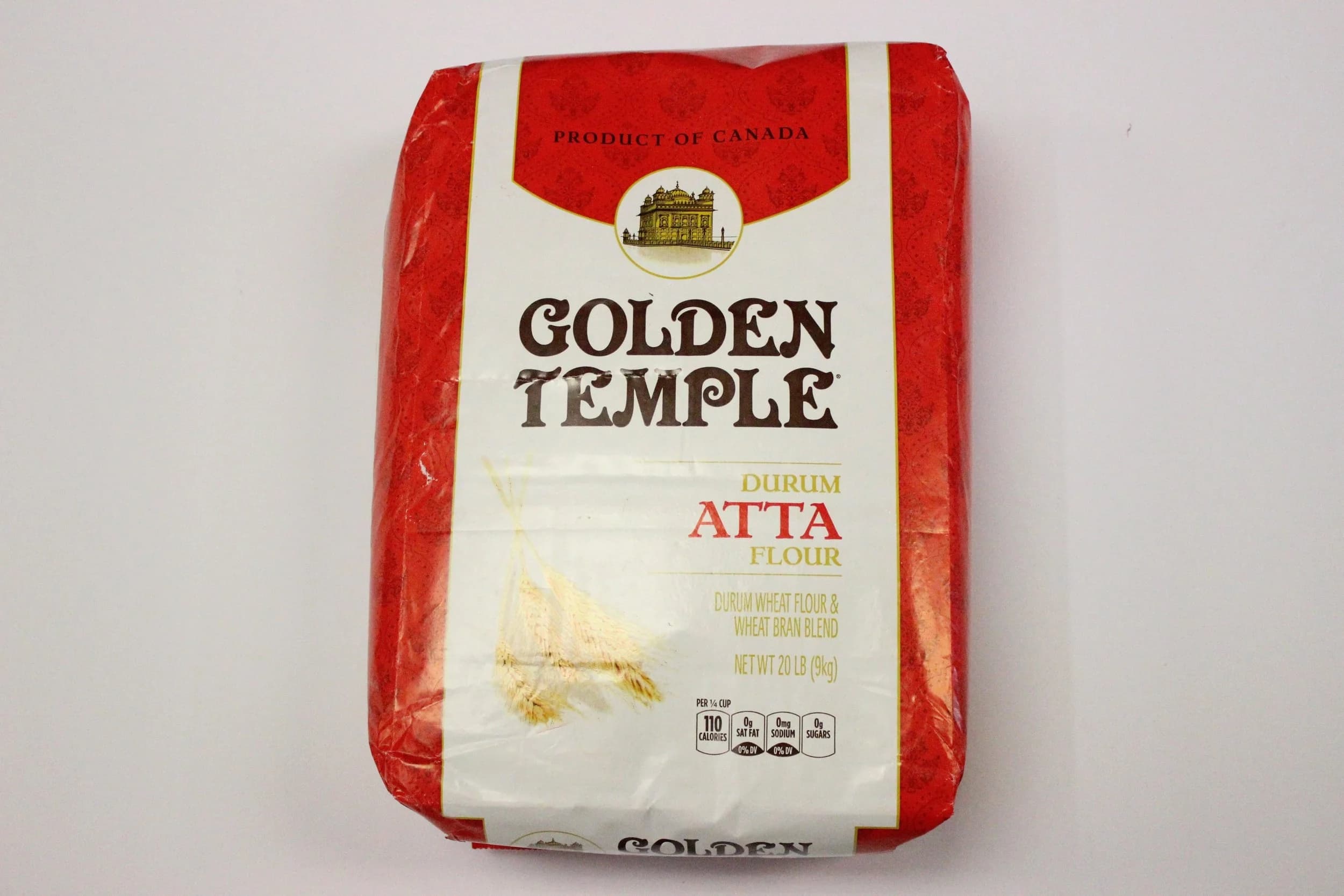 Golden Temple Red Atta 20lb - Flour & Grains