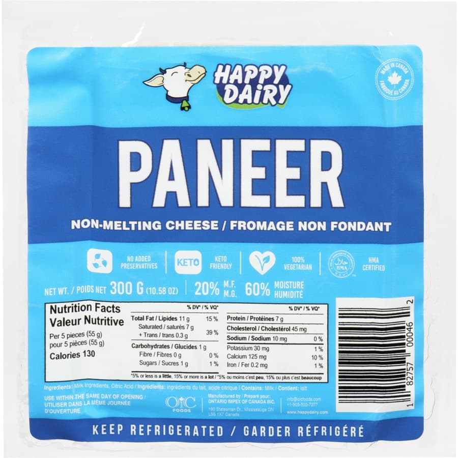 Happy Dairy Paneer 300g - Dairy