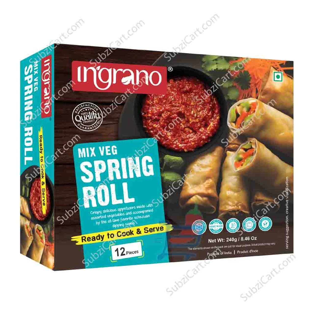 INGRANO MIX VEG SPRING ROLL - Frozen