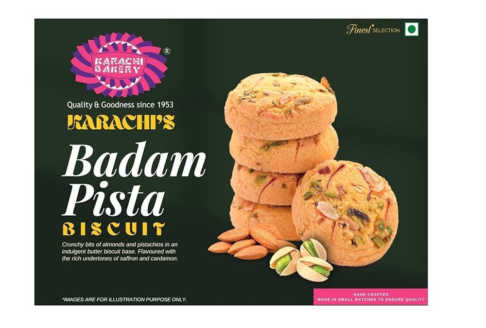 Karachi Bakery Biscuit Fry Badam Pista 400g - Others