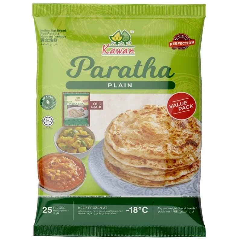 Kawan Plain Paratha 25pcs - Bakery & Bread