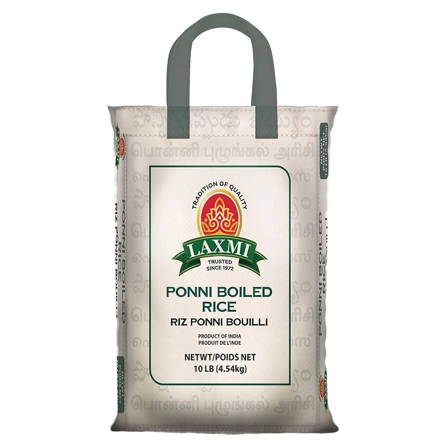 Laxmi Ponni Boiled Rice 10lb - Flour & Grains