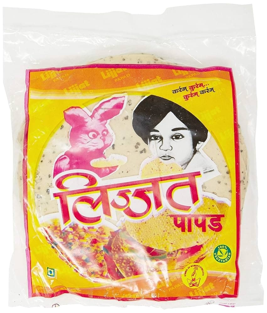 Lijjat Sindhi Masala Papad 200g - Snacks