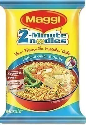 Maggi Masala No Onion No Garlic Noodles 70g - Ready-to-Cook